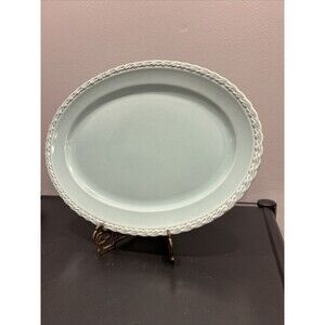 Vintage Vernon Kilns Native California Pastel Green 13 5/8" Serving Platter